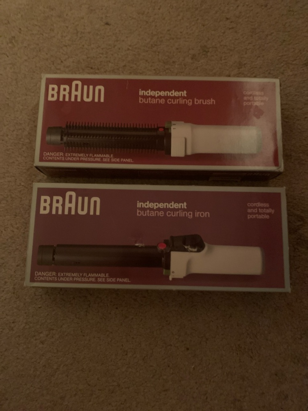 Braun Independent Butane Curling Iron - White
